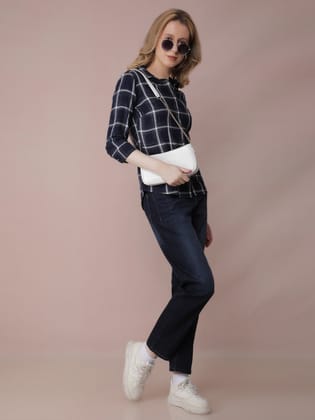 Navy Blue Straight Jeans-32 / Navy Blue
