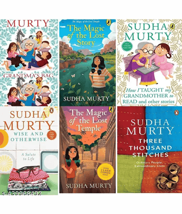 Sudha Murty (Wise and Otherwise: +The Magic of the Lost Temple+Three Thousand Stitches+Grandma's Bag of Stories++The Magic of the Lost Story)