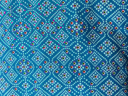 Bandaj print cotton printed fabric .-2.5 mtr