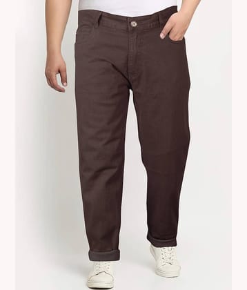 JB JUST BLACK Regular Fit Cuffed Hem Men's Jeans - Coffee ( Pack of 1 )