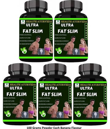 Health Ayurveda Ultra Fat Slim | Fat Cutter Powder 500 Gm Pack of 5