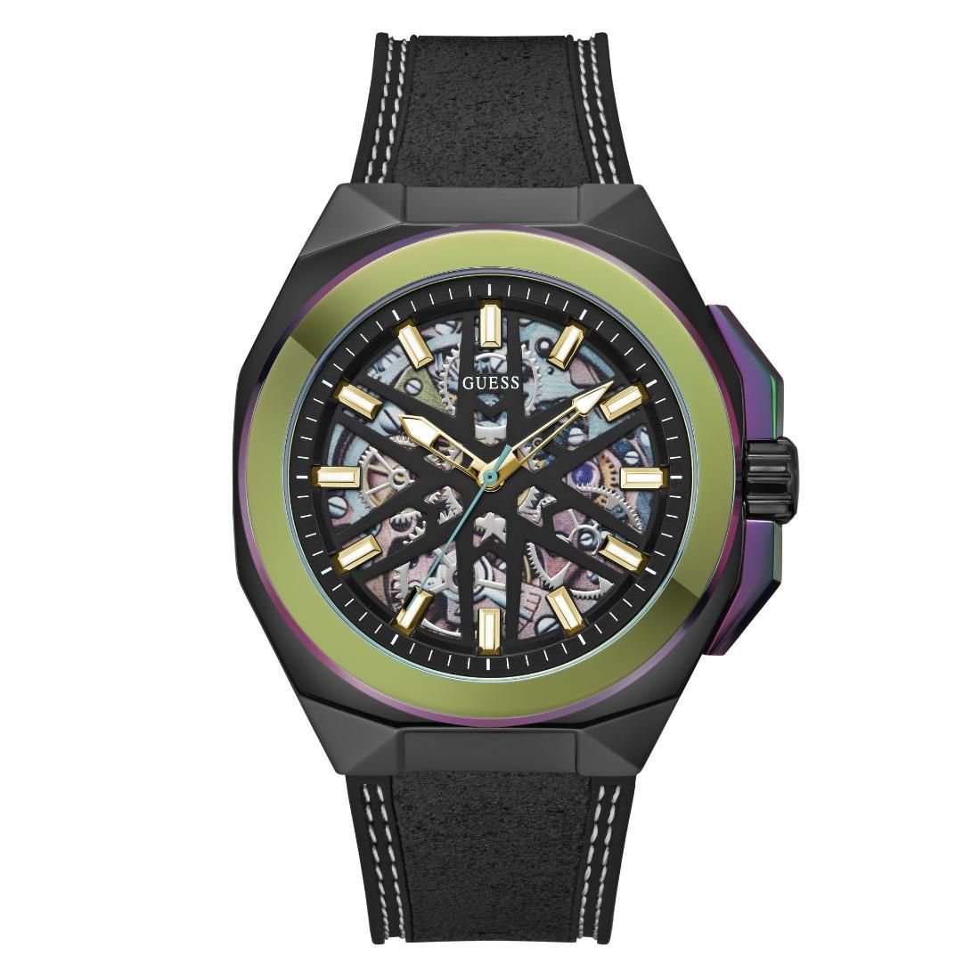 Guess Men 45 mm Black Dial Analog Watch- GW0635G3-Black