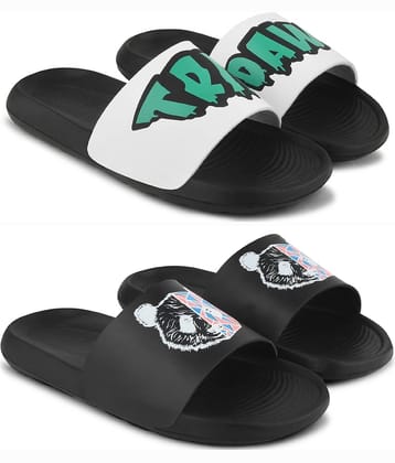 PERY PAO Multi Color Men's Combo Slipper