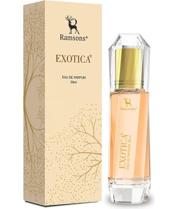 Ramsons - EXOTICA Eau De Parfum (EDP) Woody Mild -Fragrance For Women 30ml ( Pack of 1 )