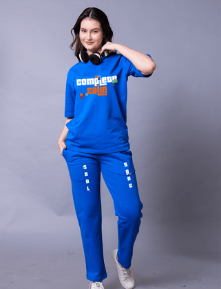 Complete Calm Women Co-Ord Set - Oversized Tee With Jogger