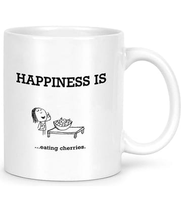 Idream Quote Printed Ceramic Coffee Mug 1 Pcs 330 mL