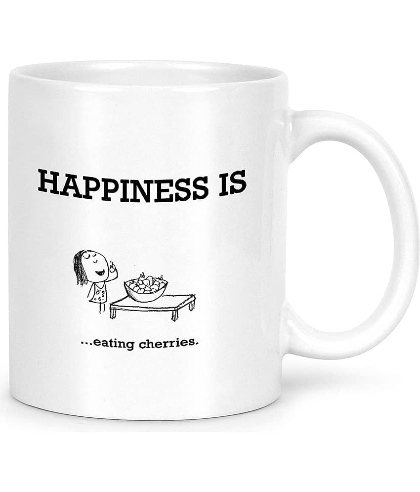 Idream Quote Printed Ceramic Coffee Mug 1 Pcs 330 mL