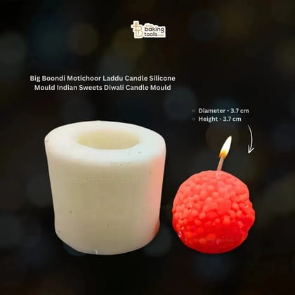 Big Boondi Motichoor Laddu Candle Silicone Mould Indian Sweets Diwali Candle Mould HBY874
