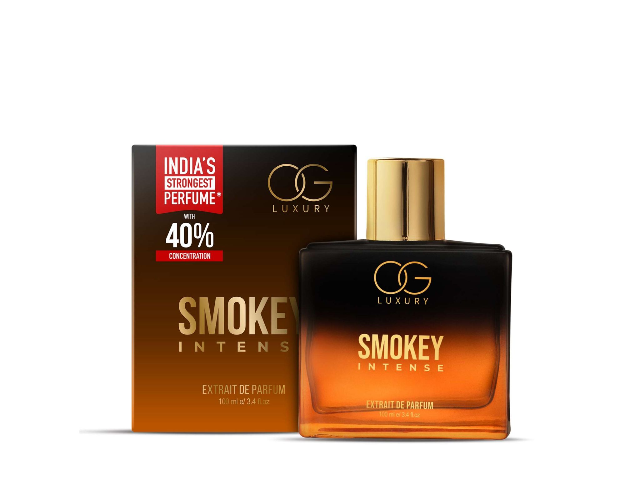 OG Luxury India's Strongest Smokey Intense Extrait De Parfum for men, Premium & Long-Lasting Scent, luxury perfume for Special Occasions & Gifting - 100ML