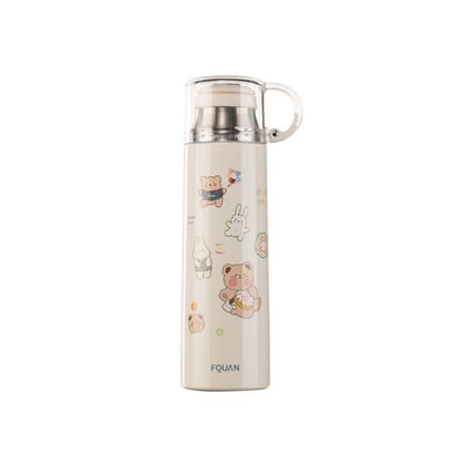 Candy Color Stainless steel insulated bottles with Drinking Cup - 520ml-off White