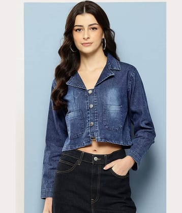 Aarika Women Denim Jacket ( Navy Blue )