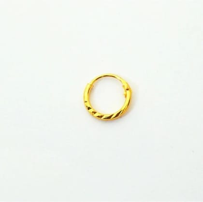 Girls Nose Ring Golden Pittal Lock Nose Pin for Women And Girl Pack of 1