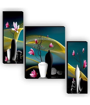 SNDArt - Flower Pots Wall Painting For Living Room Gift Items 12 x18 inch