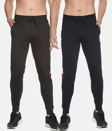 Dollar Multicolor Cotton Men's Joggers ( Pack of 2 )