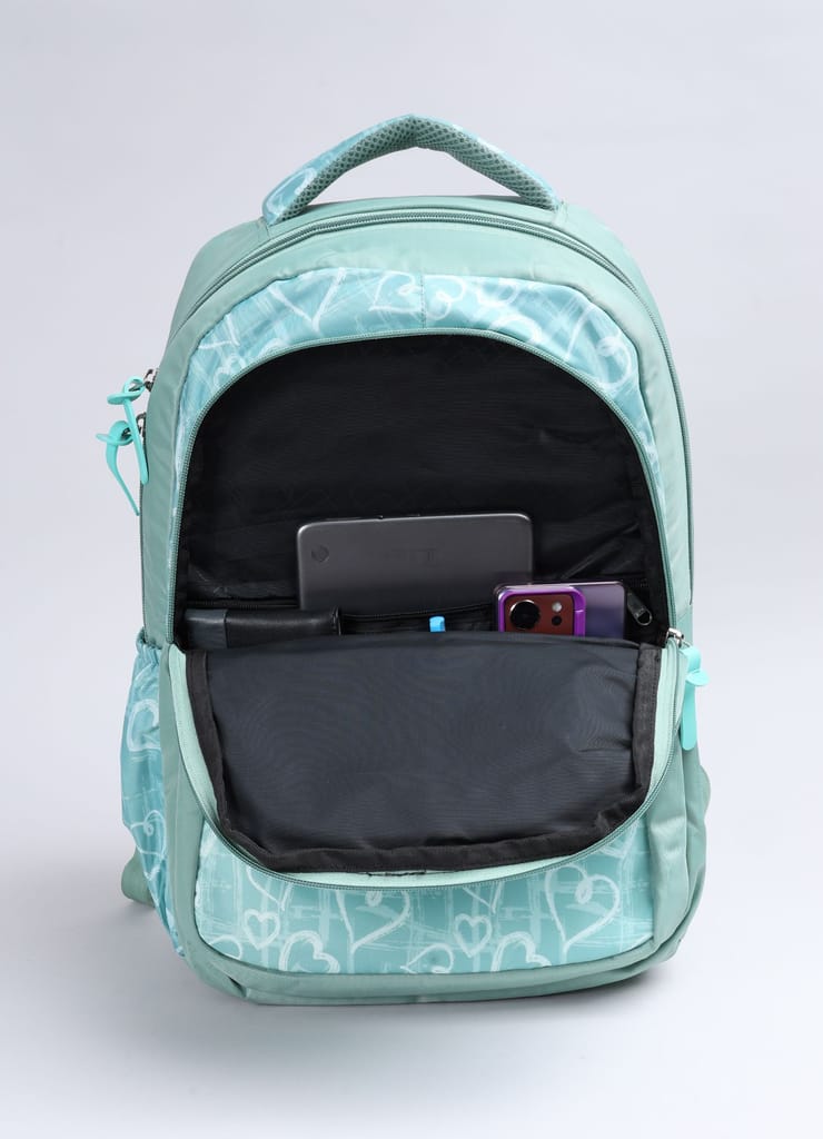 PB Pearlbags Polyester Water Resistant Casual Backpack With Laptop Sleeve For School,college & Office For Boys and Girls,Men & Women