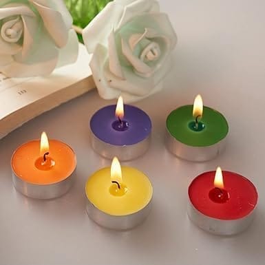 SS Enterprises Floating Candles for Water Bowl SOYA Wax Candles Home Decor Smoke Free Floating Candles for Wedding & Home Decorations Burning Time 3 Hrs Scented Candles