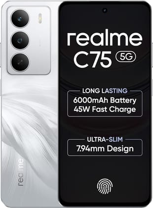 realme C75 (Lily White, 4GB RAM, 128GB Storage)