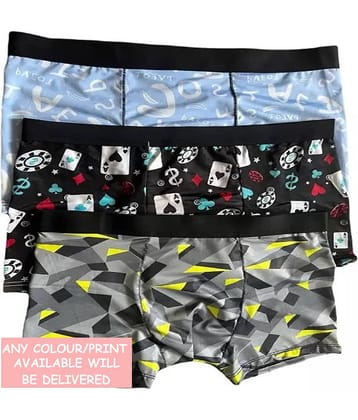 CAVENDRES Pack of 3 Nylon Trunks For Men's ( Multicolor1 )