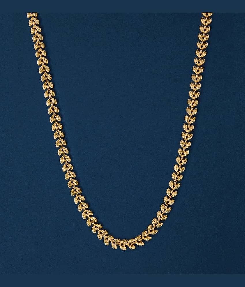 Dzinetrendz Gold Plated Chain ( Set of 1 )
