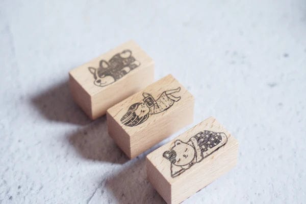 Black Milk Project-Engawa -Rubber Stamp-Girl Reading