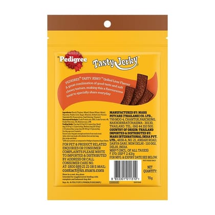 Pedigree® Tasty Jerky™ Grilled Liver Flavour Dog Treat 70g