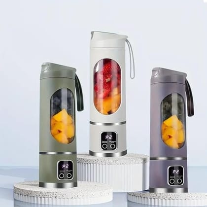 Portable Juicer Blender Mini Electric Fruit Mixer Personal Smoothie Maker 10 Blades 3 Gear Speed Modes with 1300mAh Battery for Fresh Juice & Shakes for Travel, Home & Gym (Random Color)