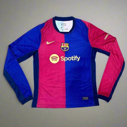 Barcelona Football Jersey Home 24 25 Season FULL SLEEVE-S