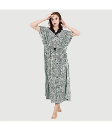 G4Girl - Yellow Satin Women's Nightwear Kaftan Night Dress ( Pack of 1 )