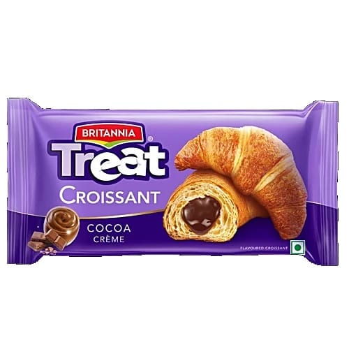 Britannia Treat Croissant - Cocoa Creme Filling, 45 g