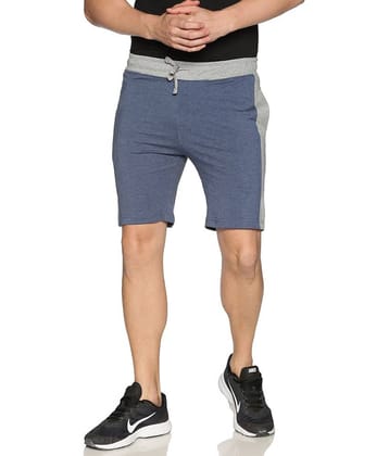 Dollar Athleisure - Blue Cotton Men's Shorts ( Pack of 1 )