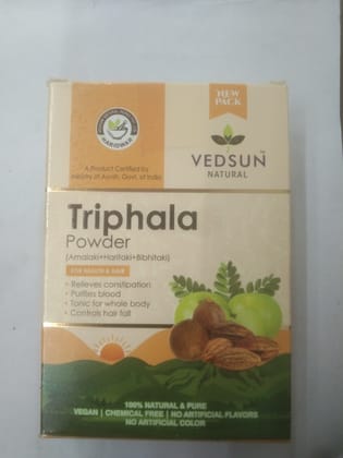 Vedsun Triphala Powder (amalaki+haritaki+bibhitaki) 