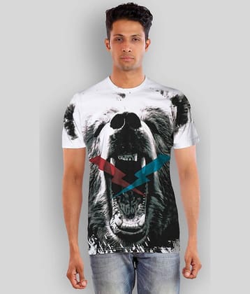 Huetrap Pack of 1 Cotton Regular Fit Men's T-Shirt ( White )