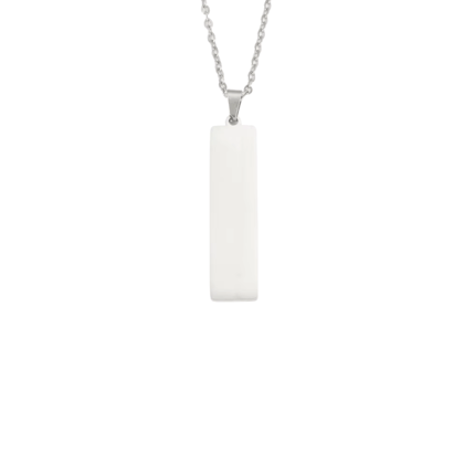 PERSONALISED THIN NECKLACE - 18K WHITE/GOLD-PLATED-Silver