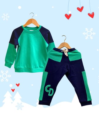 Baby-Kids 100% Cotton – 2 Piece Sweatshirt and Joggers Set-0-3 months