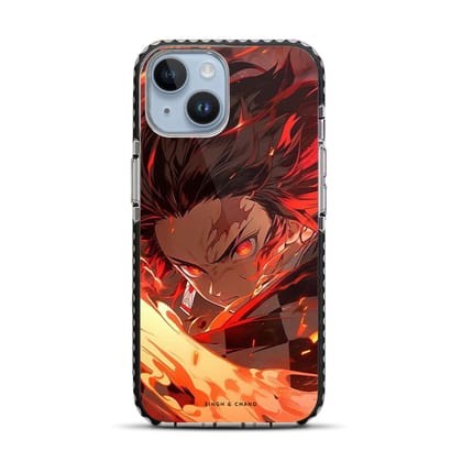 Tanjiro Fire Sword 2.0 Demon Slayer Anime iPhone 14 Stride Phone Case-Stride