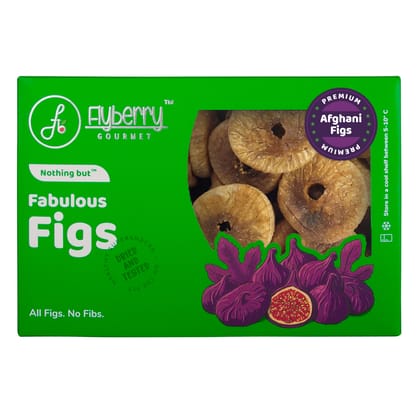 Flyberry Gourmet Premium Afghani Figs, 500g | Good for Gut Health, Bones and Rich in Iron