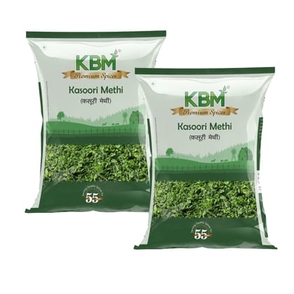KBM Premium Spices Kasoori Methi, 25 gm - Pack of 2