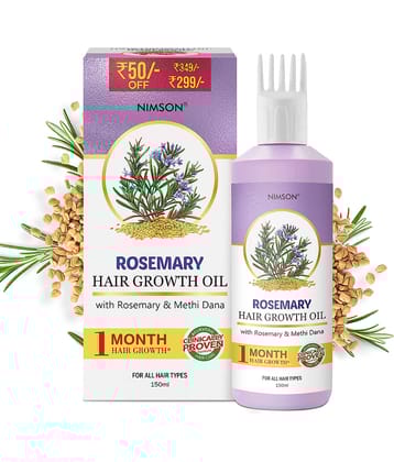 Nimson Rosemary Hair Growth Oil for hair growth(150 ml Oil + 30 ml Shampoo Free) (Pack of 1)