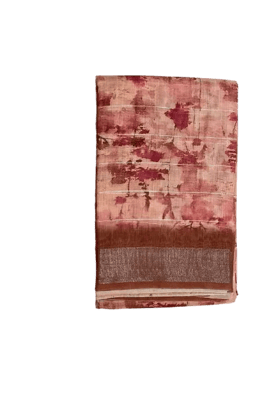 Elegant Cotton Saree in Merlot Shade