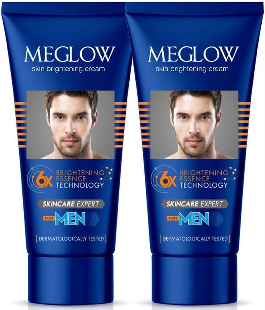 Meglow Skin Brightening Cream For Men Face Cream For Glowing Skin with Vitamin E 50g ( Pack of 2 )