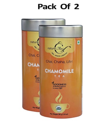 nature Chai Chamomile Tea Loose Leaf 50 gm Pack of 2