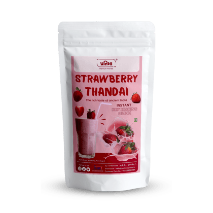 Strawberry Thandai  Fruity Instant Drink Mix (150gm)