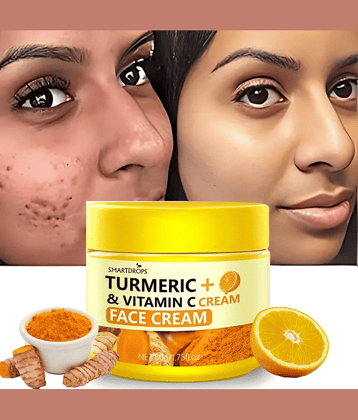 Smartdrops Turmeric & Vitamin C Face Cream, 50 gm