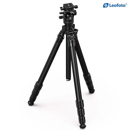Leofoto LG-284C Plus LH-36R Poseidon's Locking System 10X Layers Carbon Fiber Tubes Tripod Black Colour