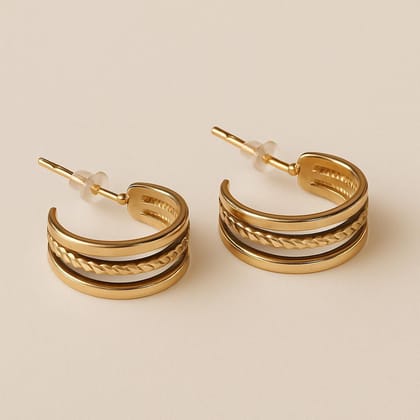 Trendy Designer Studs Brass Stud Earring