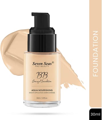 Seven Seas BB Graceful Oil Free, Smooth Application and Full Coverage SPF 15 Foundation, 30Ml