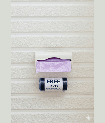 Garbage Bag Holder Dispenser Trash Bags Plastic Bag Film Dispenser Home Kitchen Wall-Mounted Dispenser use for17*19 &19 * 21 garbage box