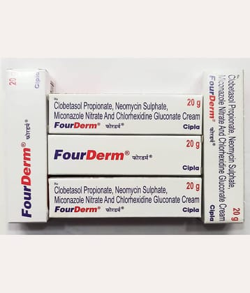 FOURDERM 20 GM ( PACK OF 5) Day Cream 100 gm Pack of 5