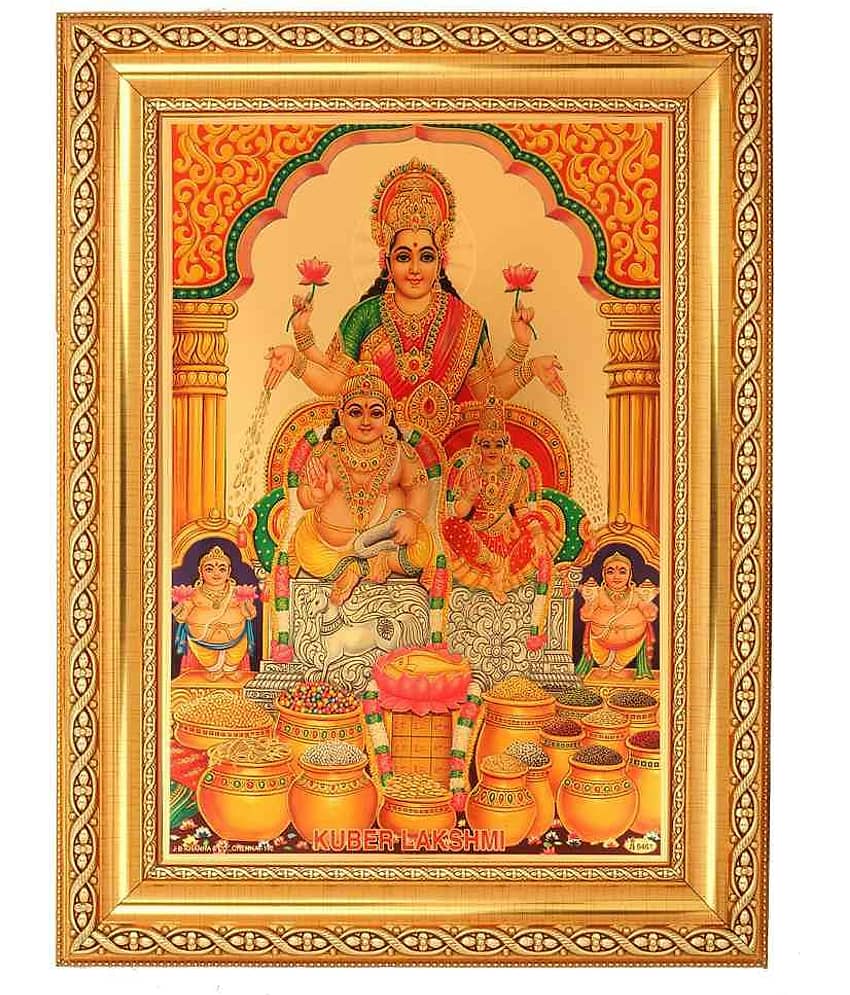SHRI SHAKTI - Wood Religious Paintings (Pack of 1)
