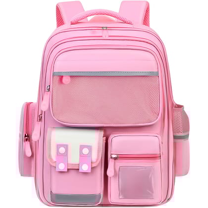 Storite School Backpacks for Girls Stylish School Bags for Girls Kids 8-12 Years Old Cartoon Water Resistant Backpack Durable Burden Relief School Bag Children's Day Birthday Gift